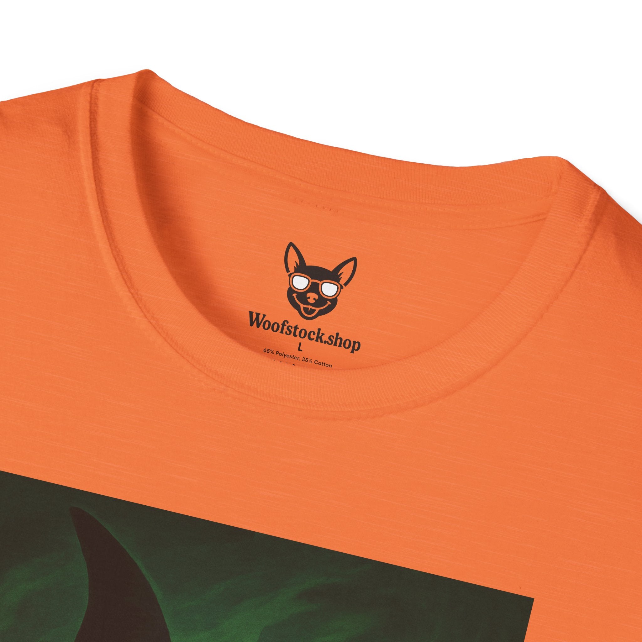 Wicked Broadway Poster Dog Parody Unisex Softstyle T-Shirt -- Funny Dog Shirt for Broadway and Dog Lovers